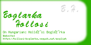 boglarka hollosi business card